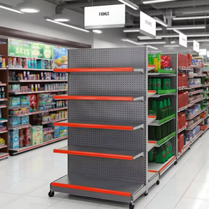 Étagères de supermarché robustes et multifonctionnelles, double face, vente directe d'usine, prix bas pour les épiceries - Product Image 2