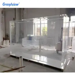 wholesale hot selling large glass aquarium 50 mm pool renovations thick acrylic sheet