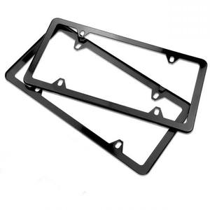 Cadre de plaque d'immatriculation fin en acier inoxydable à 4 trous, spécifications américaines, personnalisable et très demandé - Product Image 3