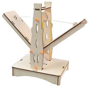 Modèle de pont suspendu en bois T-M149, projet scientifique DIY, jouet pour bébés de 0 à 3 mois, petite invention artisanale, expérience de levage - Product Image 5