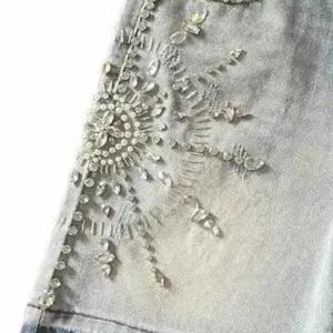 Shorts en jean décontractés pour hommes d'été, couleur unie, lavés, avec logo personnalisé, coupe ample, taille élastique, dernier design, prix de gros bon marché - Product Image 4