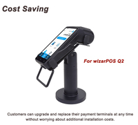 Support de paiement réglable pour WIZARPOS Q2 TOPWISE T1 T3 Sunmi S1 – Support d'affichage de sécurité premium pour terminal de supermarché