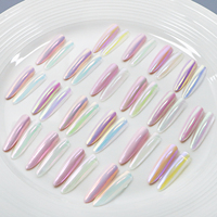 Poudre à ongles Aurora Chrome OEM 0,3g/pot, nouvelle collection 20 couleurs, pigment irisé effet miroir pour salon de manucure