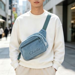 Sac de transport personnalisé en velours côtelé pour chien, respirant, avec support dorsal, pour la promenade, le camping en extérieur, l'usage quotidien et les voyages, compatible Airdrop, OEM ODM - Product Image 5