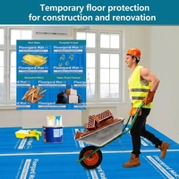 Film de protection de sol pour la construction, film imperméable haute résistance pour la rénovation de bâtiments, couverture de sol pour chantier