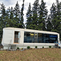 Capsule écologique de luxe de 20 à 40 pieds Serres préfabriquées modernes Pod pour l'extérieur en acier Cabine Apple de luxe