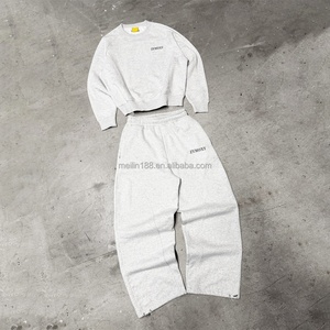 Custom Tracksuit Manufacturer Round Neck Sweatshirt and Sweatpants Set <b>Jogging</b> <b>Suit</b> Oversized Design Tracksuit Custom Sweat <b>Suit</b> - Product Image 1