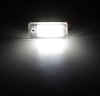 Lumière de plaque d'immatriculation LED 12V pour Audi A3 A4 S4 A6 C6 S6 A8 S8 Q7 RS4 RS6, sans erreur, lampe de plaque d'immatriculation LED pour voiture