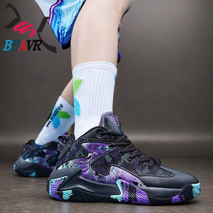 Zapatos de Baloncesto con Estampado de Grafiti de Moda China para Hombre - Product Image 6