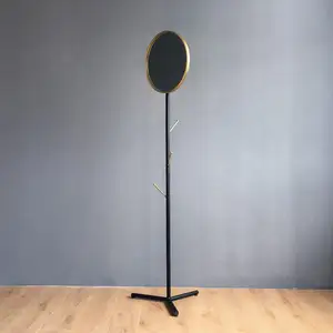 De pie libre Hall árbol Metal estante de exhibición con <span class=keywords><strong>espejo</strong></span> para ropa pañuelos bolsos y sombreros - Product Image 1