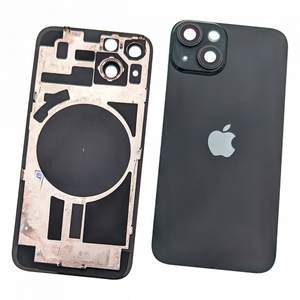 Coque arrière avec support métallique et objectif pour iPhone 14 Noir - Product Image 1