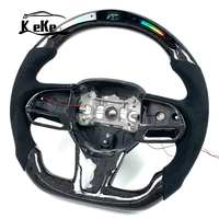 Accessoires intérieurs pour Chrysler 300 C et Dodge SRT, volant personnalisé en fibre de carbone avec LED en nid d'abeille