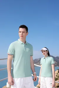 High Quality Non Fading Cotton Men Polo Golf T-Shirt Designer Short Sleeve