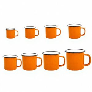 แก้วกาแฟเคลือบโลหะสำหรับแคมป์ปิ้งกลางแจ้ง รุ่นวินเทจย้อนยุครักษ์โลก ปี 2024 รุ่นใหม่ล่าสุด - Product Image 1