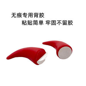 สติ๊กเกอร์ตกแต่งรูปเขาสัตว์สีแดงสำหรับหมวกกันน็อคมอเตอร์ไซค์ ปรับแต่งเพิ่มความโดดเด่น - Product Image 4