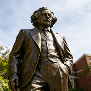 Estatua de Bronce de Einstein a Tamaño Real, Personalizada de Fábrica, Escultura de Retrato de un Famoso Científico, Ideal para Arte en Escuelas y Campus - Product Image 6