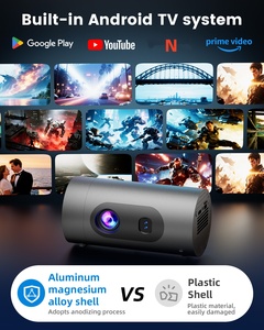 Proyector Inteligente con Decodificación 4K, 720P Nativo, 300 Lúmenes de Brillo, Enfoque TOF, Compatible con PD Power Bank, USB-C, Portátil para Uso en RV y Patio - Product Image 3