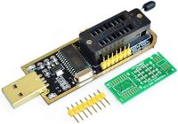 Programador USB EEPROM Flash Bios Ch341 con Clip Soic8 Clip+1.8V Adaptador de Memoria Flash Spi Kit de Grabación