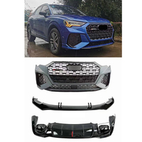 Kit de conversion de pare-chocs avant style RSQ3 pour Audi Q3 SQ3 2020-2023, mise à niveau du pare-chocs avant, calandre et lèvre noire RSQ3