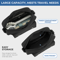 Tas Selempang Mini Ringan dari Bahan Nylon Tahan Lama untuk Smartphone, Dompet, Perjalanan, Santai, dan Sehari-hari