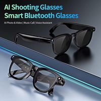 Gafas Inteligentes con IA, Cámara de 8MP, Traducción en Tiempo Real, Asistente de Voz, Control de Música, Grabación de Fotos y Videos, Gafas con Bluetooth