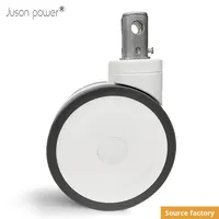 Lits de contrôle de roulettes rentables, petites roues, lits d'allaitement, roues médicales de 5 pouces, 6 pouces, roues en coque en plastique en gros
