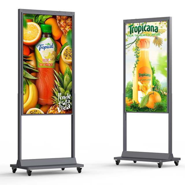 700+3000Nits Window-Facing Double-Sided 4K LCD Digital Signage Animation for Indoor/Outdoor Retail Stores Remote Cloud