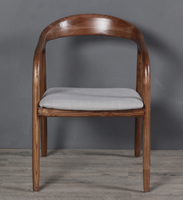 Chaises de salle à manger à coussin, mobilier de salle à manger nordique solide, meubles de maison, rue moderne pour salon, assemblage de cadre en bois, tissu