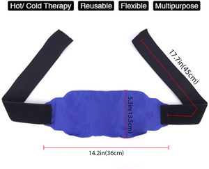 Envoltura de Gel de Hielo de Nailon Flexible y Reutilizable para Múltiples Articulaciones, Alivio de Artritis, <span class=keywords><strong>Desgarro</strong></span> de Menisco, Soporte Cómodo para <span class=keywords><strong>Hombro</strong></span> y Rodilla - Product Image 2