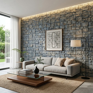 Panel de Pared de Piedra Artificial de Poliuretano para Interiores y Exteriores, Panel de Piedra Sintética de Poliuretano Ligero - Product Image 5