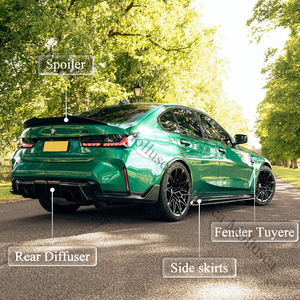 Pour M3 G80, boîtiers de rétroviseurs en fibre de carbone véritable - Product Image 3