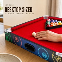 Table de billard miniature en MDF personnalisée avec support pour boules de billard pour enfants, famille, fête, vente en gros OEM