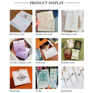Cartes de remerciement personnalisées avec logo, cartes d'instructions d'entretien, inserts de commentaires pour le commerce électronique, cartes de rétroaction pour petites entreprises - Product Image 5