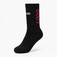 Chaussettes en laine mérinos douces et épaisses, personnalisées, chaudes pour l'hiver, antidérapantes, avec motif lettres, à coussinets épais en tissu éponge
