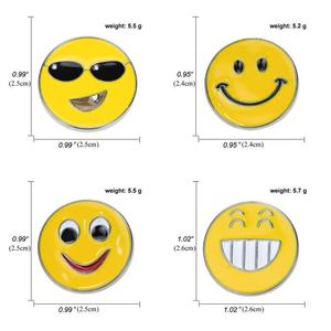 Personalizada de dibujos animados creativo lindo divertido amarillo cara ovalada expresión insignia Ropa Decoración <span class=keywords><strong>Hotel</strong></span> personal niños bebé Pin <span class=keywords><strong>broche</strong></span> - Product Image 5