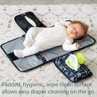 Nouveau Sac à Langer de Luxe en Tissu pour Bébé, Sac à Couches Humides, Matelas à Langer pour Bébé