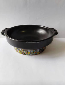 Tazón de cerámica etíope de diseño clásico, plato de carne tradicional con diseño iluminado, 2021 - Product Image 4
