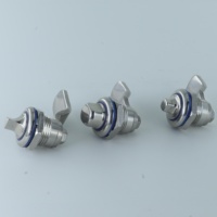 Cylindre de serrure hygiénique EMKA 1000-U838-02 pour portes d'enceintes en acier inoxydable