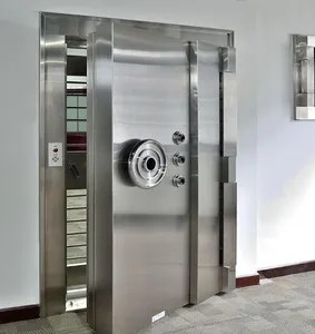ปืนปลอดภัยประตูรักษาความปลอดภัยสแตนเลสที่กำหนดเองตู้นิรภัยและประตูห้องใต้ดินประตูห้องที่มั่น