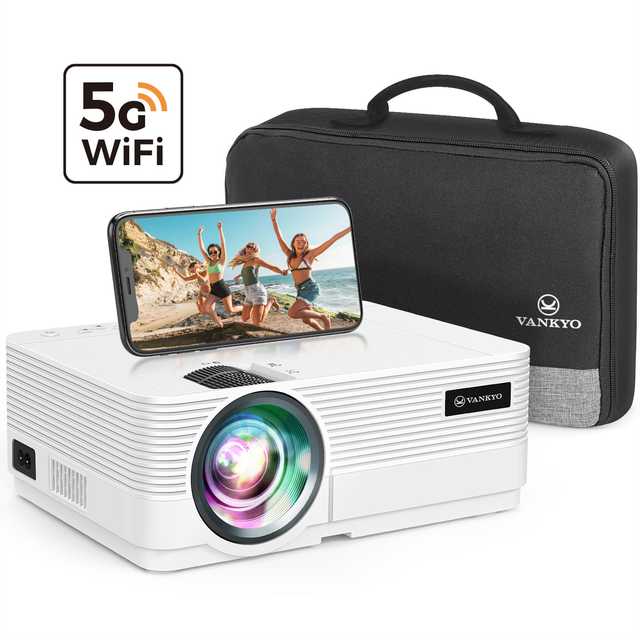 VANKYO Leisure 470 Pro New Affordable Mini Portable LCD Projector Native 1080P 5G WiFi Smart Watch Gamer Projector