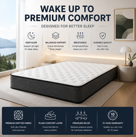 Matelas Premium Minimaliste Moderne en Mousse Haute Densité, Lit Doux Écologique avec Cadre Réglable, Soutien Anti-Pression pour Maison et Hôtel