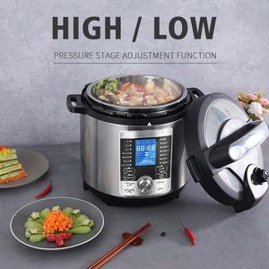 <strong>Smart</strong> 6L Electric Pressure Cooker with Non-Stick <strong>Pot</strong> &amp; Multi-Function Rice Cooker for Home Kitchens - Product Image 3
