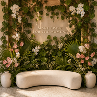 Feuille de Monstera 3D en silicone souple, style nordique, verdure artificielle grimpante pour la décoration murale intérieure et extérieure de la maison et des hôtels