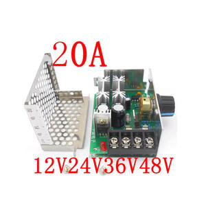 Régulateur de largeur d'impulsion pour moteur à courant continu 20A, interrupteur de vitesse variable en continu PWM, DC 12V24V36V48V60V - Product Image 2
