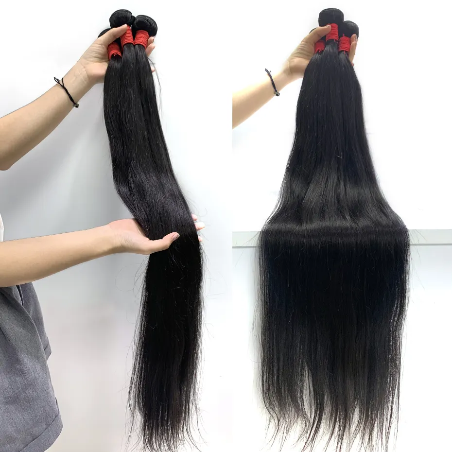 26 28 30 32 34Inch Raw Brazilian Straight Hair Weave, 100%Brazilian Human Hair Weft,Super Long Mink Brazilian Human hair Bundle