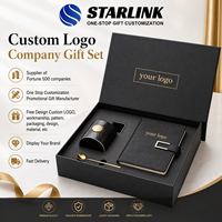 Individuelles Geschenkset mit Geprägtem Logo: Geschäftsbecher, Notizbuch, Keramik-Bronze-Tasse, Gravierte Werbeartikel, Firmengeschenkset