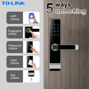 กุญแจล็อคประตูอัจฉริยะแบบสแกนลายนิ้วมือ Tuya สำหรับประตูไม้ภายในบ้าน - Product Image 2