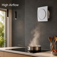 Ventilateur de plafond en plastique OEM/ODM, silencieux, 12 pouces, à économie d'énergie, alimenté en courant alternatif, pour salle de bain et appartement