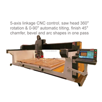 Machine de traitement CNC ATC entièrement automatique avec chargement, découpe et cisaillement intégrés, contrôlée par PLC, à moteur, fonctionnement intelligent