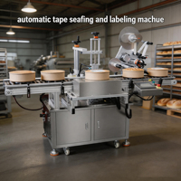 Services de personnalisation OEM/ODM RICIO : Machine automatique d'étiquetage et de scellage des couvercles pour boîtes cadeaux auto-adhésives colorées, idéale pour l'alimentation.